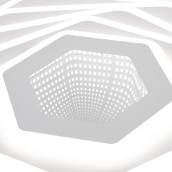 plafoniera infinity led 112w 3cct cu telecomanda, alb, erste