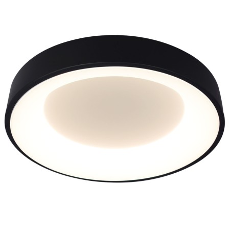 plafoniera lind led 50w 4000k 48cm ip20, negru, erste