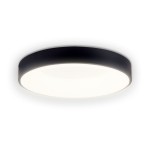plafoniera lind led 50w 4000k 48cm ip20, negru, erste