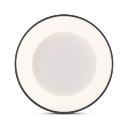 plafoniera lind led 50w 4000k 48cm ip20, negru, erste