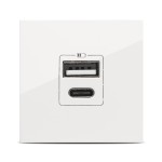 moda voice, priza usb a+c 5v 2,4a 2m, alb, elbi