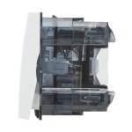 moda voice, intrerupator cruce 1m, alb mat, elbi