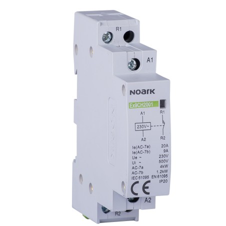 relee de instalare ex9ch20 20 220/230v 50/60hz, 102399, noark