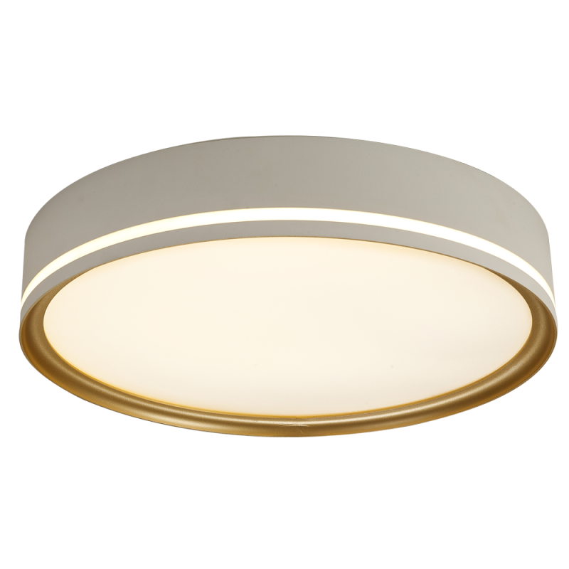 plafoniera cleo 32w 1920lm 4000k, alb+auriu, erste