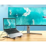 stand laptop si hub usb-c choetech m48, docking station