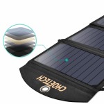 panou solar portabil choetech sc001, 19w, 2x usb, negru