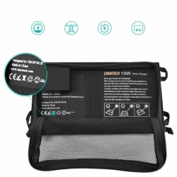 panou solar portabil choetech sc001, 19w, 2x usb, negru