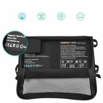 panou solar portabil choetech sc001, 19w, 2x usb, negru