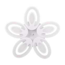 plafoniera petal led 80w 3cct cu telecomanda, alb, erste