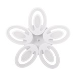 plafoniera petal led 80w 3cct cu telecomanda, alb, erste