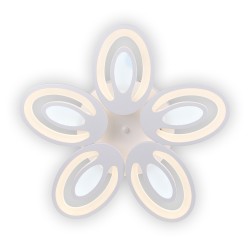 plafoniera petal led 80w 3cct cu telecomanda, alb, erste