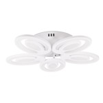 plafoniera petal led 80w 3cct cu telecomanda, alb, erste