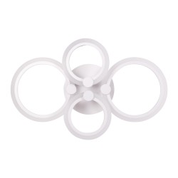 plafoniera pearl led 52w 3cct cu telecomanda, alb, erste