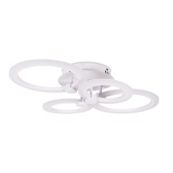 plafoniera pearl led 52w 3cct cu telecomanda, alb, erste