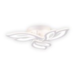 plafoniera leaf led 40w 3cct cu telecomanda, alb, erste