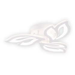 plafoniera leaf led 40w 3cct cu telecomanda, alb, erste