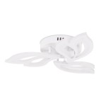 plafoniera leaf led 40w 3cct cu telecomanda, alb, erste