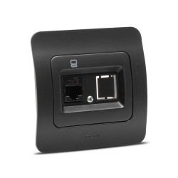 jazz priza utp 1xrj45, negru mat, elbi