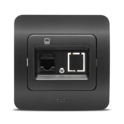 jazz priza utp 1xrj45, negru mat, elbi