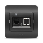 jazz priza utp 1xrj45, negru mat, elbi