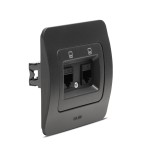 jazz priza utp 2xrj45, negru mat, elbi