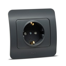 jazz priza cp proitectie copii, antracit, elbi