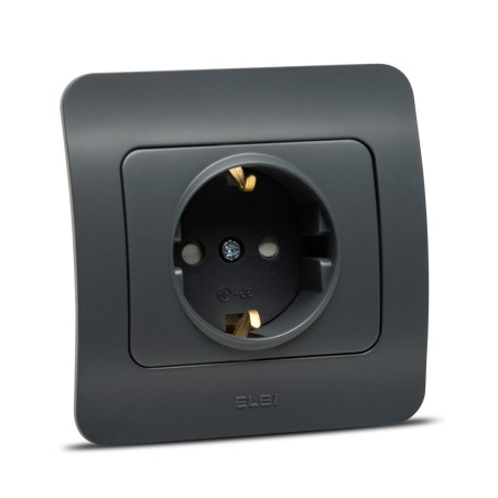 jazz priza cp proitectie copii, antracit, elbi