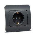 jazz priza cp proitectie copii, antracit, elbi