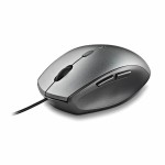 mouse optic cu fir ngs moth gray, 1600dpi, silent click, adaptor usb-c, gri
