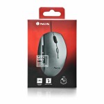 mouse optic cu fir ngs moth gray, 1600dpi, silent click, adaptor usb-c, gri