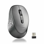 mouse wireless ngs dew gray, 1600dpi, silent click, gri