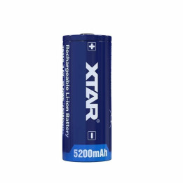 acumulator industrial li-ion terminal cu varf 26650 3.6v 5200mah xtar