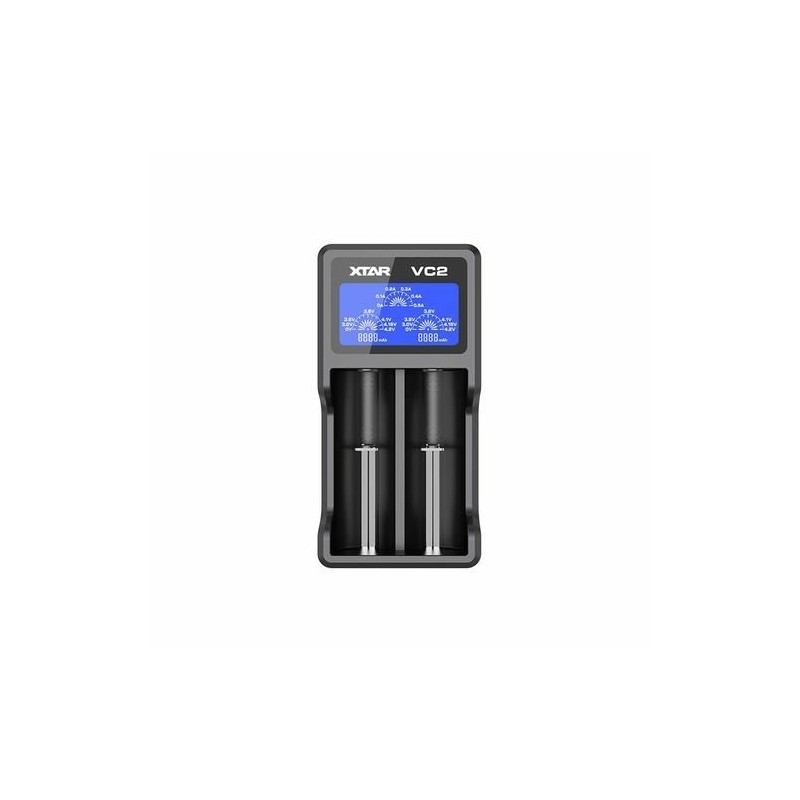 incarcator acumulatori li-ion, 2 canale, afisaj lcd, vc2 xtar