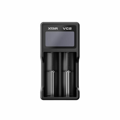 incarcator acumulatori li-ion, 2 canale, afisaj lcd, vc2 xtar