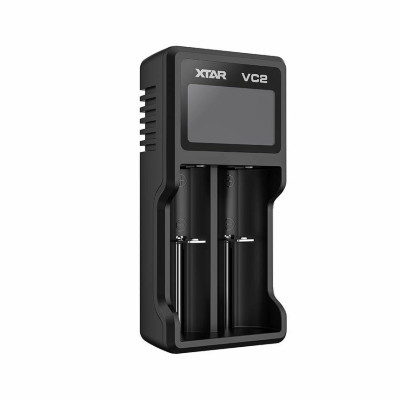 incarcator acumulatori li-ion, 2 canale, afisaj lcd, vc2 xtar