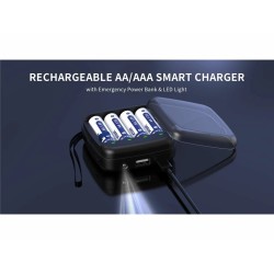 incarcator acumulatori li-ion, nimh aa/aaa, 4 canale, bc4 xtar