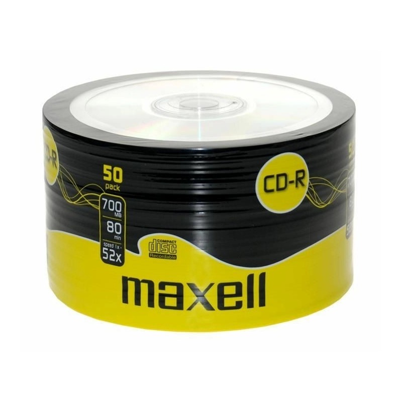 cd-r 700mb, 52x, 50 buc pe folie, maxell