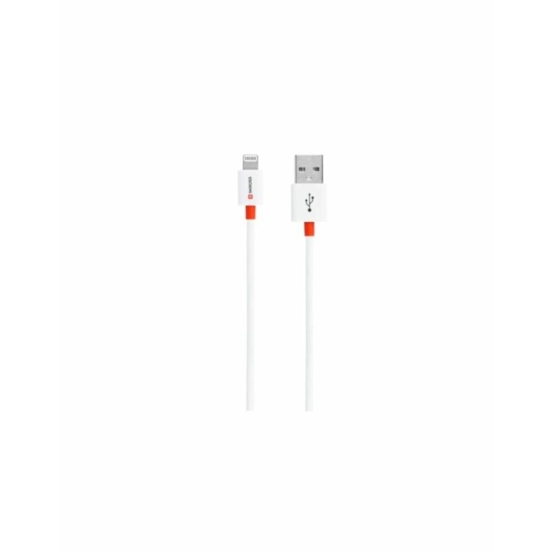 cablu usb 2.0 a tata - lightning, 1m, alb, essentials line skross cablu usb 2.0 a tata - lightning, 1m, alb, essentials line skross