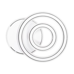 plafoniera alla led 98w 3cct cu telecomanda, alb, erste