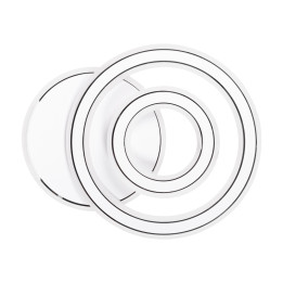 plafoniera alla led 98w 3cct cu telecomanda, alb, erste