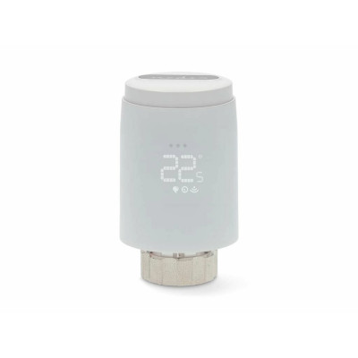 cap termostat smart pentru radiator nedis, 2x aa, lcd, android / ios,  zigbee 3.0