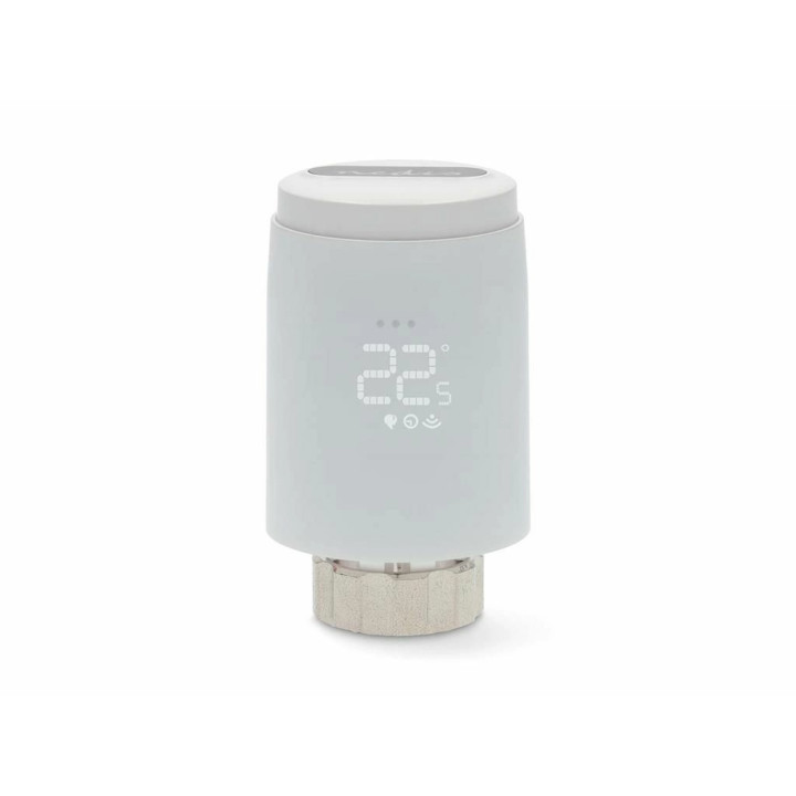 cap termostat smart pentru radiator nedis, 2x aa, lcd, android / ios,  zigbee 3.0