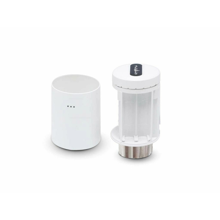 cap termostat smart pentru radiator nedis, 2x aa, lcd, android / ios,  zigbee 3.0