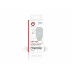 cap termostat smart pentru radiator nedis, 2x aa, lcd, android / ios,  zigbee 3.0