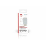 cap termostat smart pentru radiator nedis, 2x aa, lcd, android / ios,  zigbee 3.0