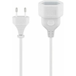 cablu alimentare extensie euro tata - euro mama, alb, 5m, goobay
