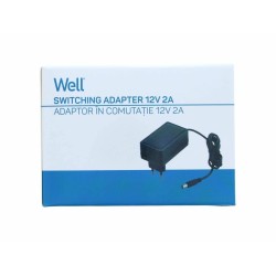 alimentator ac/dc 12v 2000ma conector: 5.5x2.1x10 mm well
