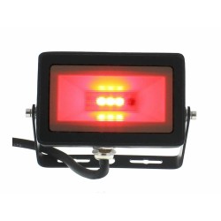 proiector cu led 7w 470lm ip65 multicolor, cu telecomanda well