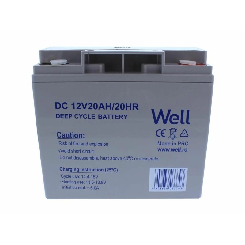 acumulator plumb acid deep cycle well 12v 20ah, terminal m5 acumulator plumb acid deep cycle well 12v 20ah, terminal m5