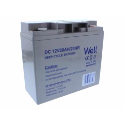 acumulator plumb acid deep cycle well 12v 20ah, terminal m5